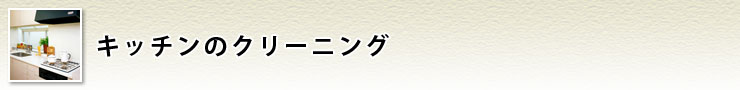 キッチンまわりクリーニング